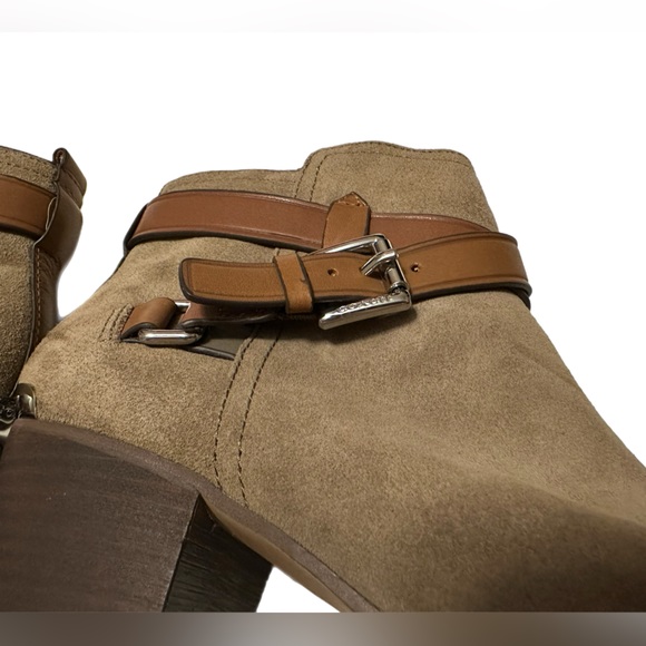 Coach Pauline Tan Suede Leather Boots - Picture 10 of 12